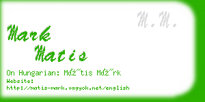 mark matis business card